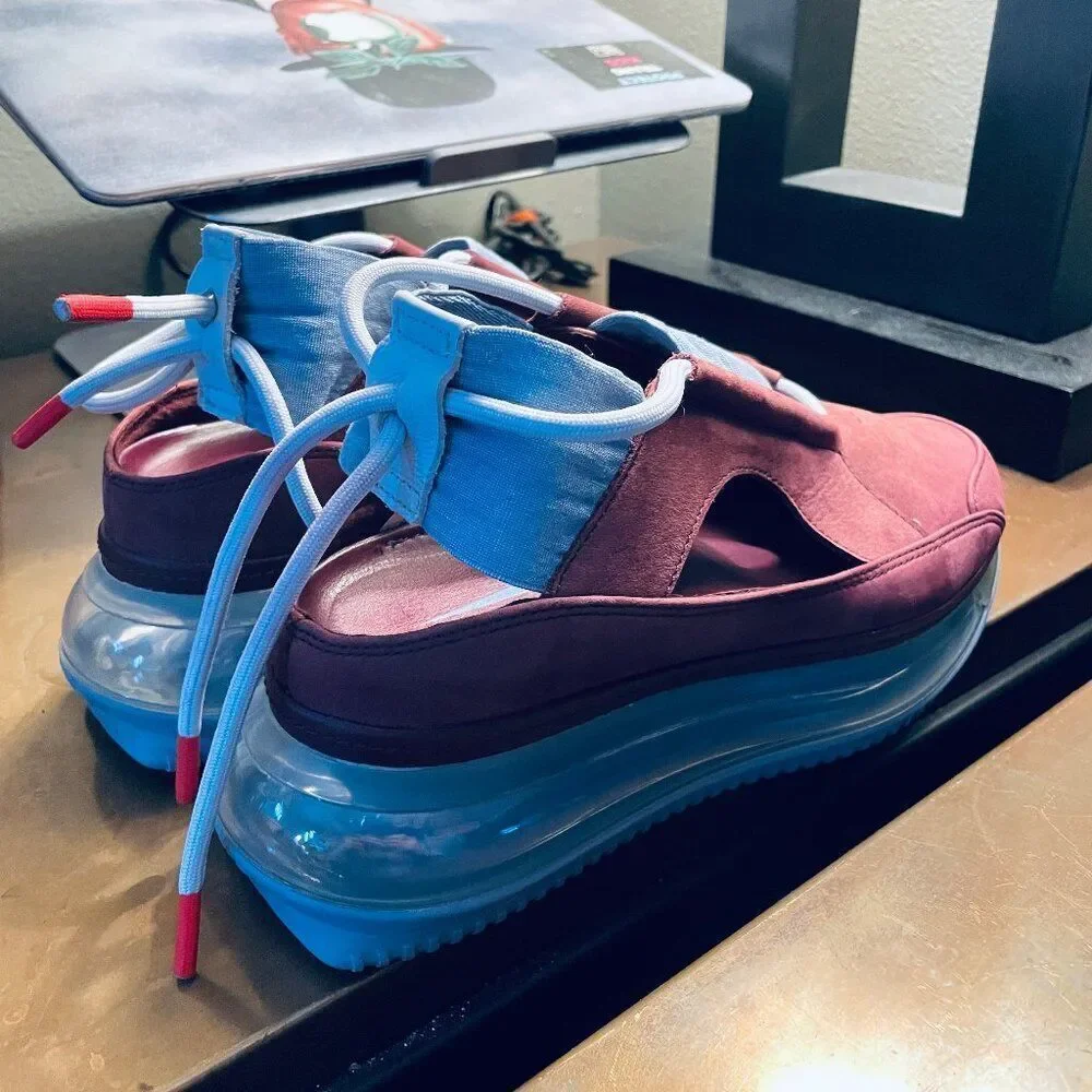 Nike Air Max FF 720 'Night Maroon' A03189-600 Womens 7 US 38 EUR Light Blue